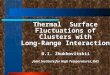 Thermal Surface Fluctuations of Clusters with Long-Range Interaction D.I. Zhukhovitskii Joint Institute for High Temperatures, RAS