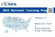 2015 National Training Program Module 9 Medicare Part D Prescription Drug Coverage