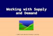 Working with Supply and Demand © 2003 South-Western/Thomson Learning