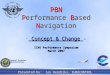 1 PBN Performance Based Navigation - Concept & Change - Presented by: Lex Hendriks, EUROCONTROL ICAO Performance Symposium March 2007 Federal Aviation