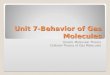 Unit 7-Behavior of Gas Molecules Kinetic Molecular Theory Collision Theory of Gas Molecules