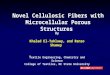 Novel Cellulosic Fibers with Microcellular Porous Structures By Khaled El-Tahlawy, and Renzo Shamey T extile Engineering, Chemistry and Science College