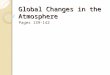 Global Changes in the Atmosphere Pages 139-142. What is global warming? The gradual increase in the temperature of Earth’s atmosphere Over the last 120