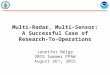 Multi-Radar, Multi-Sensor: A Successful Case of Research-To-Operations Jennifer Belge 2015 Summer FPAW August 26 th, 2015