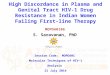 High Discordance in Plasma and Genital Tract HIV-1 Drug Resistance in Indian Women Failing First-line Therapy MOPDA0106 S. Saravanan, PhD Session Code: