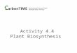 Activity 4.4 Plant Biosynthesis Environmental Literacy Project Michigan State University