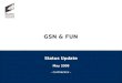 Status Update May 2008 – Confidential – GSN & FUN