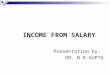 INCOME FROM SALARY Presentation by: DR. N.K.GUPTA