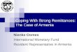 Coping With Strong Remittances: The Case of Armenia Nienke Oomes International Monetary Fund Resident Representative in Armenia