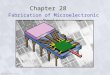 Copyright Prentice-Hall Chapter 28 Fabrication of Microelectronic Devices