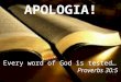 Every word of God is tested… Proverbs 30:5.  When God established the major Hebrew feasts He did so as prophesy of the coming Messiah.  Jesus and the