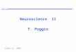 Class 21, 1999 CBCl/AI MIT Neuroscience II T. Poggio