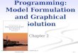 2-1 Linear Programming: Model Formulation and Graphical Solution Chapter 2 Copyright © 2010 Pearson Education, Inc. Publishing as Prentice Hall