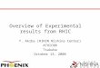 Overview of Experimental results from RHIC Y. Akiba (RIKEN Nishina Center) ATHIC08 Tsukuba October 13, 2008