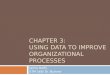 CHAPTER 3: USING DATA TO IMPROVE ORGANIZATIONAL PROCESSES Jamie Duffy ETM 568/ Dr. Burtner