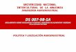 UNIVERSIDAD NACIONAL INTERCULTURAL DE LA AMAZONIA INGENIERIA AGROINDUSTRIAL DS 007-98-SA REGLAMENTO SOBRE VIGILANCIA Y CONTROL SANITARIO DE ALIMENTOS Y
