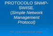 PROTOCOLO SNMP- SWISE. (Simple Network Management Protocol) Por: Cindy Edith Rangel Galván