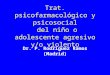 Trat. psicofarmacológico y psicosocial del niño o adolescente agresivo y/o violento Dr. P. Rodríguez Ramos (Madrid)