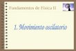 Fundamentos de Física II. Movimiento armónico simple (MAS)