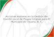 Acciones exitosas en la Gestión del Comité Local de Playas Limpias para El Municipio de Tijuana, B. C