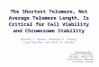 The Shortest Telomere, Not Average Telomere Length, Is Critical for Cell Viability and Chromosome Stability Michael T. Hemann, Margaret A. Strong, Ling-Yang