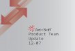 Product Team Update 12-07. Agenda Introducción: descripción general del equipo y sus actividades VBUC Enhancements Upgrade Manager Próximas Metas