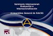 Seminario Internacional: Evaluación e Internacionalización XI Asamblea General de RIACES Brasilia Brasil Oct 2014