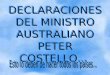 DECLARACIONES DEL MINISTRO AUSTRALIANO PETER COSTELLO