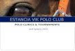 ESTANCIA VIK POLO CLUB POLO CLINICS & TOURNAMENTS José Ignacio 2010