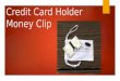 Credit Card Holder Money Clip