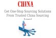 Get One-Stop Sourcing Solutions from Trusted China Sourcing Agent