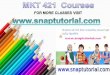 MKT 421 Courses/snaptutorial