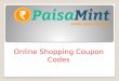 Online Shopping Coupon Codes   -