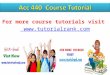 ACC 440 Course Tutorial / tutorialrank