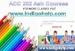 ACC 202 ASH Courses/IndigoHelp