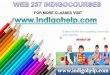 WEB 237 Courses Tutorial / indigohelp