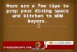 Here are a few tips to prep your dining space and kitchen