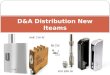 D&A Distribution New Iteams