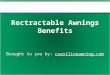 Rectractable Awnings Benefits