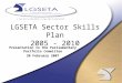 LGSETA Sector Skills Plan 2005 - 2010