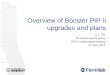 Overview of Booster PIP II upgrades and plans