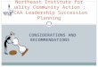 Northeast Institute for Quality Community Action :   CAA Leadership Succession Planning