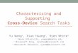 Characterizing and Supporting  Cross-Device  Search Tasks