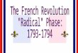 The French Revolution "Radical" Phase: 1793-1794