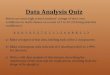 Data Analysis Quiz