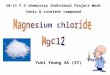 10-11 F.3 chemistry Individual Project Work  Ionic & covalent compound