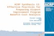 ACRP Synthesis 13: Effective Practices for Preparing Airport Improvement Program