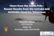 News from the South Pole:  Recent Results from the IceCube and AMANDA Neutrino Telescopes