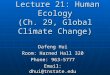 BIOL 4120: Principles of Ecology  Lecture 21: Human Ecology (Ch. 29, Global Climate Change)