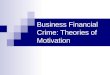 Business Financial Crime: Theories of Motivation